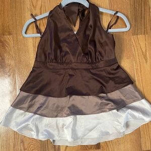 Satin halter top